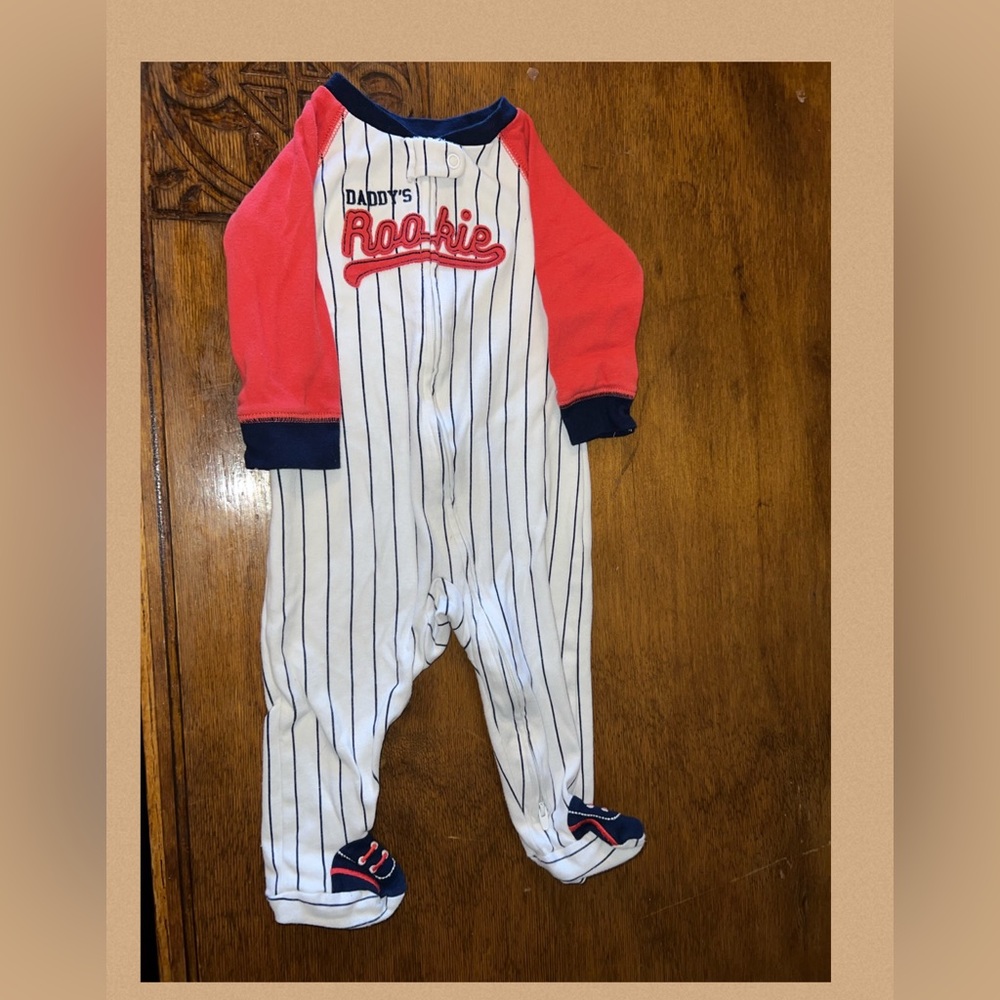6-9 month Baseball Sleeper